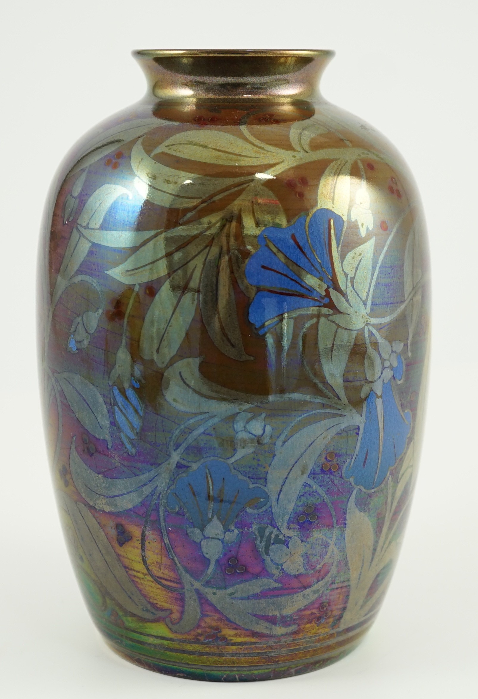 A Pilkington's Lancastrian ovoid vase, by William S. Mycock, 1923, 19cm high